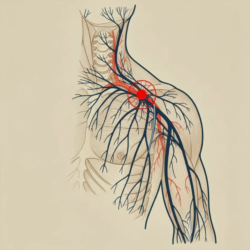 brachial plexopathy nerve damage affecting shoulder and arm movement
